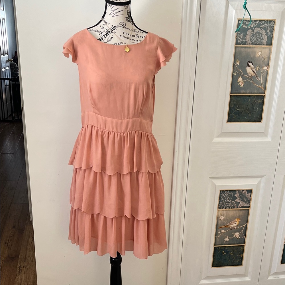 Pink Martini Coral Layered Dress